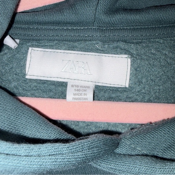 Zara girls Green/ Gray Hoodie - Picture 4 of 4